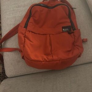 Lululemon Orange Backpack